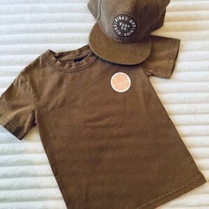 Brown T-Shirt and Cap Set